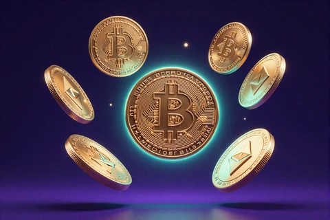 Bitcoin und Ethereum M&uuml;nzen f&uuml;r Krypto-Auszahlungen im GambleZen Cryptocasino